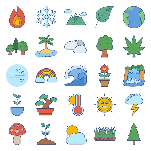 Nature Plants Vector Icon Which Suitable Commercial Work Easily Modify — Stock Vector