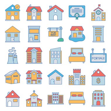 Gayrimenkul Vektör simgesi ticari iş için uygundur ve kolayca düzenlenebilir ya da düzenlenebilir