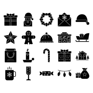 Noel Xmas Vector simgesi ticari işler için uygun ve kolayca düzenlenebilir veya düzenlenebilir