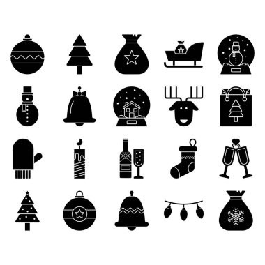 Noel Xmas Vector simgesi ticari işler için uygun ve kolayca düzenlenebilir veya düzenlenebilir