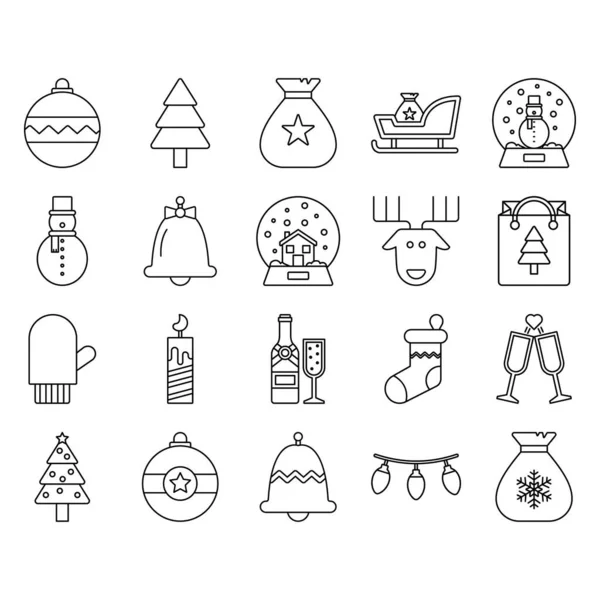 Christmas Xmas Vector Icon Which Suitable Commercial Work Easily Modify — стоковый вектор