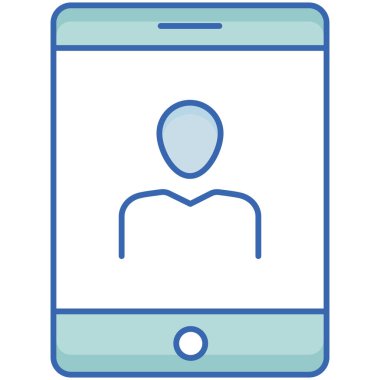 Mobil kullanıcı izole edilmiş vektör simgesi kolayca düzenleyebilir ya da değiştirebilir