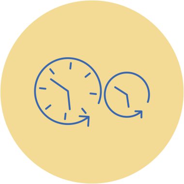 Kolayca düzenleyebilen ve düzenleyebilen Saat İzole Vektör simgesi