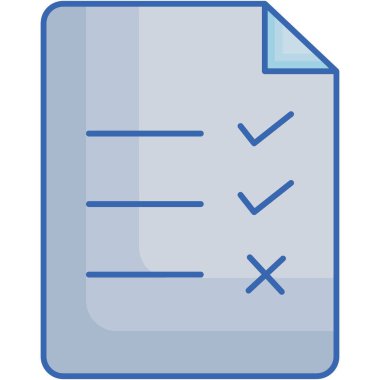 Kontrol listesi dosyası izole edilmiş Vektör simgesi kolayca düzenleyebilir ya da düzenleyebilir