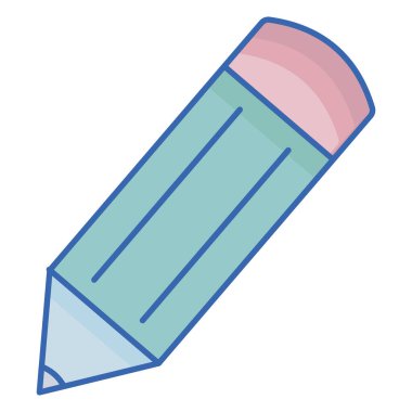 Kolayca düzenleyebilen veya düzenleyebilen kalem izole edilmiş Vektör simgesi