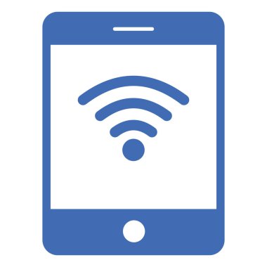 Mobil wifi izole edilmiş vektör simgesi kolayca değiştirilebilir ya da düzenlenebilir