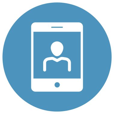 Mobil kullanıcı izole edilmiş vektör simgesi kolayca düzenleyebilir ya da değiştirebilir