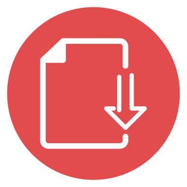 dosya indirme izole edilmiş vektör simgesi kolayca düzenlenebilir ya da değiştirilebilir