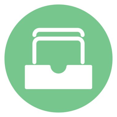 Kolayca değiştirebilen ya da düzenleyebilen Çekmece İzole Vektör simgesi