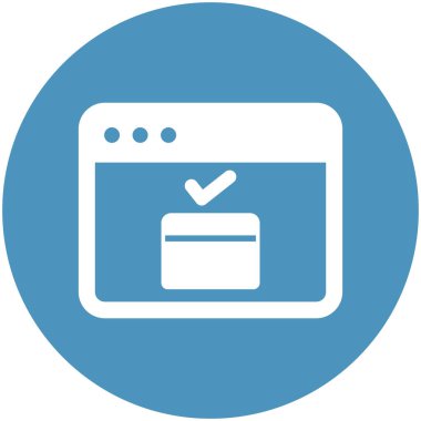 Kolayca düzenleyebilen ve düzenleyebilen Tarayıcı İzole Vektör simgesi