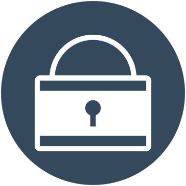  Kolayca değiştirilebilen ya da düzenlenebilen izole edilmiş vektör simgesini kilitle