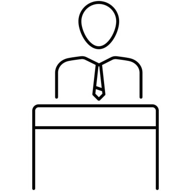 Kolayca düzenleyebilen ve düzenleyebilen Yönetici İzole Vektör simgesi