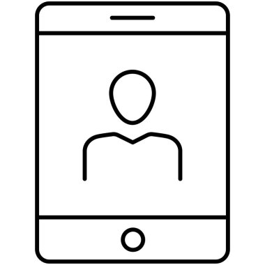 Mobil kullanıcı izole edilmiş vektör simgesi kolayca düzenleyebilir ya da değiştirebilir