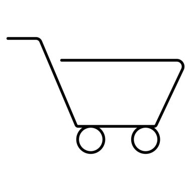 Kolayca değiştirebilen ya da düzenleyebilen Cart izole Vektör simgesi