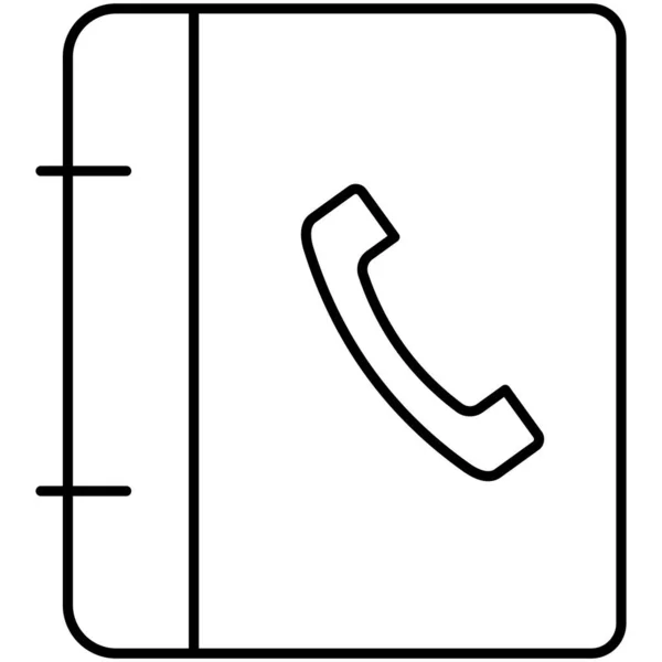 Telefonbuch Isolated Vector Icon Das Leicht Geändert Oder Bearbeitet Werden — Stockvektor
