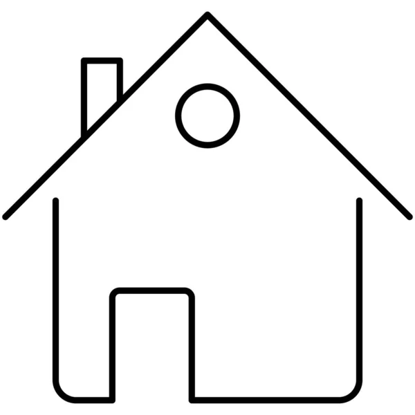Home Isoliertes Vektorsymbol Das Leicht Geändert Oder Bearbeitet Werden Kann — Stockvektor