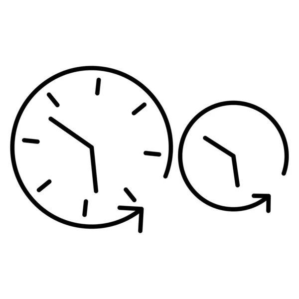 수정하거나 편집할 수있는 Clock Isolated Vector 아이콘 — 스톡 벡터