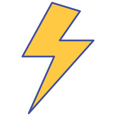 Kolayca değiştirebilen ya da düzenleyebilen Gök Gürültüsü İzole Vektör simgesi