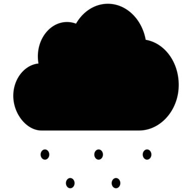  Bulutlu İzole Vektör simgesi kolayca düzenleyebilir ya da değiştirebilir