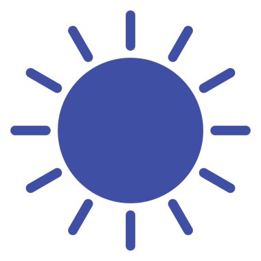 Kolayca değiştirebilen ya da düzenleyebilen Güneş İzole Vektör simgesi