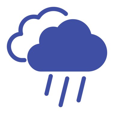 Yağmur havası izole edilmiş Vektör simgesi kolayca değiştirebilir ya da düzenleyebilir