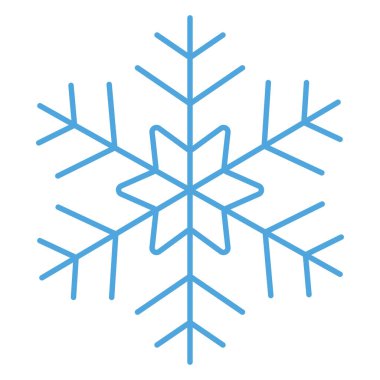 Kar Tanesi İzole Vektör simgesi kolayca düzenleyebilir ya da değiştirebilir