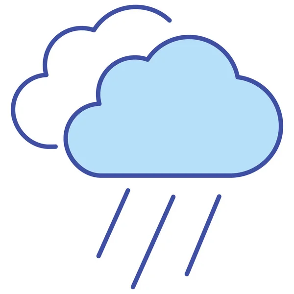 Rain Weather Isolated Vector Icon Which Can Easily Modify Edit — Stock Vector