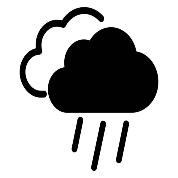 Deszczowa Pogoda Izolowana Ikona Wektora Która Może Łatwo Modyfikować Lub — Wektor stockowy