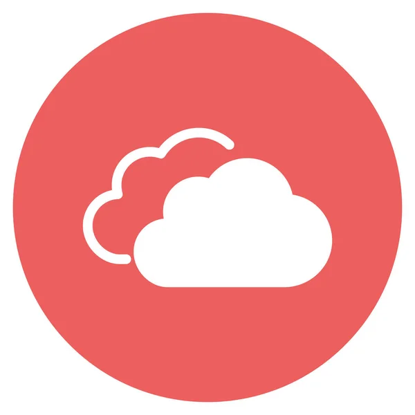 Cloud Μεμονωμένο Εικονίδιο Διάνυσμα Οποίο Μπορεί Εύκολα Τροποποιήσει Επεξεργαστεί — Διανυσματικό Αρχείο