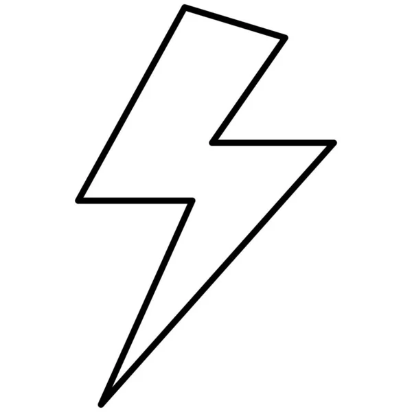 Thunder Isolated Vector Symbol Das Leicht Geändert Oder Bearbeitet Werden — Stockvektor