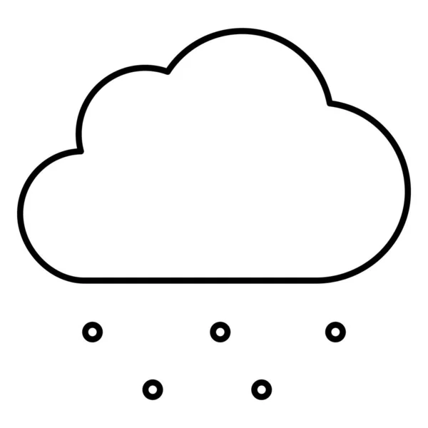 Ikona Cloudy Isolated Vector Która Może Łatwo Modyfikować Lub Edytować — Wektor stockowy