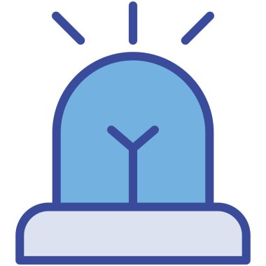 Siren sesi. Web simgesi basit illüstrasyon