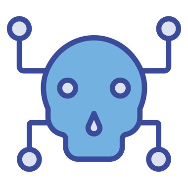 robot. Web simgesi basit illüstrasyon