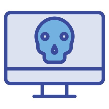 Virüs. Web simgesi basit illüstrasyon