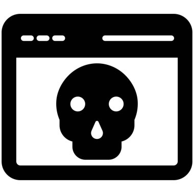 Virüs. Web simgesi basit illüstrasyon