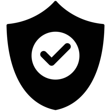 Kalkan. Web simgesi basit illüstrasyon