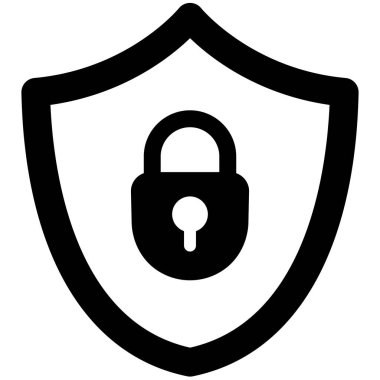 Güvenlik kalkanı vektör simgesi