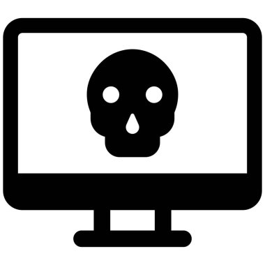 Bilgisayar. Web simgesi basit illüstrasyon