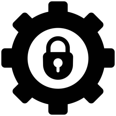 Kilit. Web simgesi basit illüstrasyon