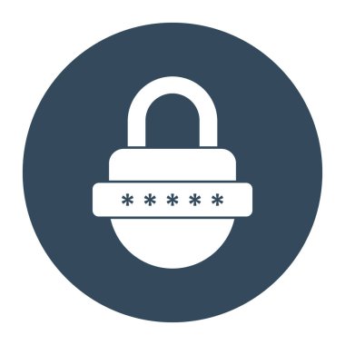 kilit simgesi, vektör illüstrasyonu