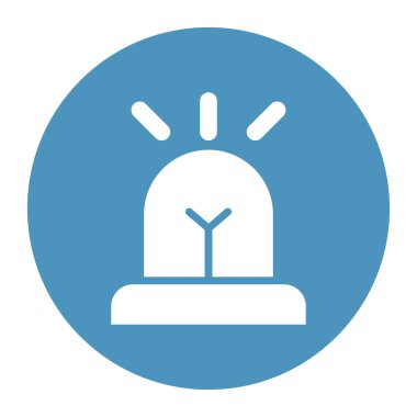 Tek uyarı simgesinin vektör illüstrasyonu