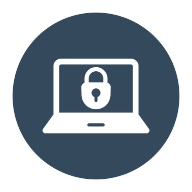 dizüstü bilgisayar vektör simgesi. düz dizayn biçimi 10