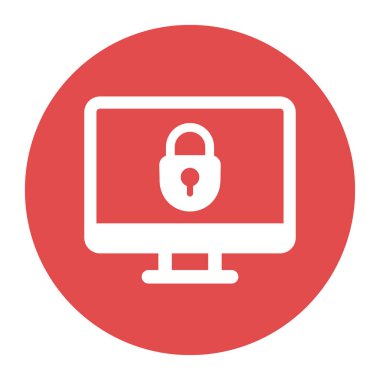 Güvenlik sistemi vektör simgesi