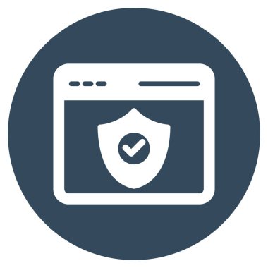 Belgenin basit düz simgesinin vektör illüstrasyonu