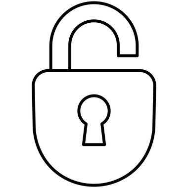 Kolayca değiştirebilen veya düzenleyebilen güvensiz izole edilmiş vektör simgesi