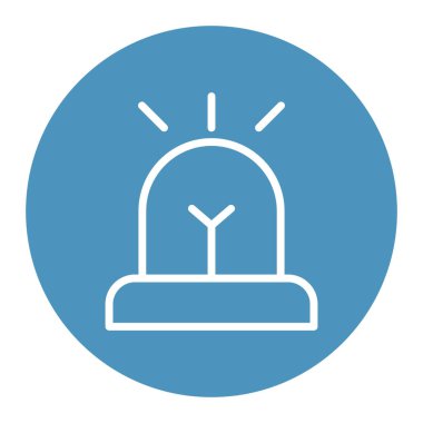 Siren İzole Vektör simgesi Kolayca değiştirilebilir veya düzenlenebilir