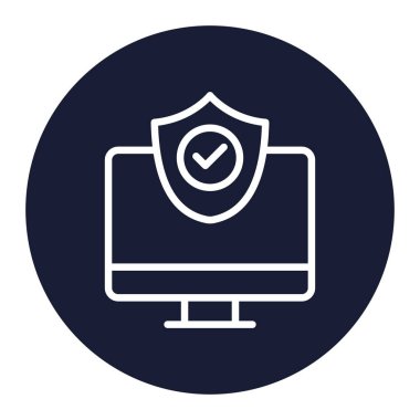 Kolayca değiştirebilen ya da düzenleyebilen izole edilmiş vektör simgesini koruma