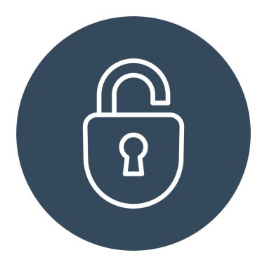 Kolayca değiştirebilen veya düzenleyebilen güvensiz izole edilmiş vektör simgesi