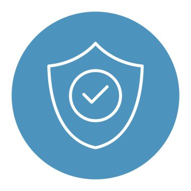 Kolayca düzenleyebilen ve düzenleyebilen yalıtılmış vektör simgesini kalkanla