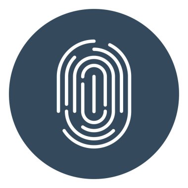 Parmak izi yalıtılmış vektör simgesi kolayca değiştirilebilir ya da düzenlenebilir